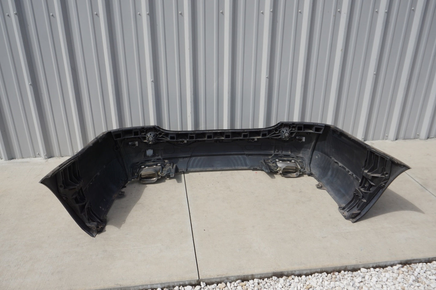 10-13 Mercedes W221 S400 S550 Rear Bumper Cover Assembly Black OEM
