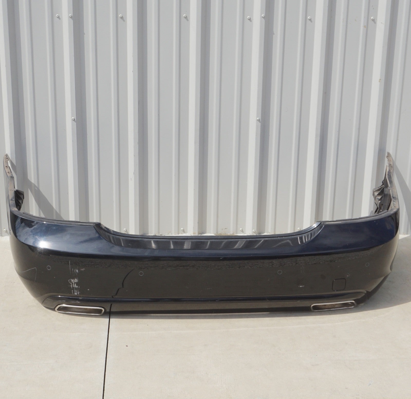 10-13 Mercedes W221 S400 S550 Rear Bumper Cover Assembly Black OEM