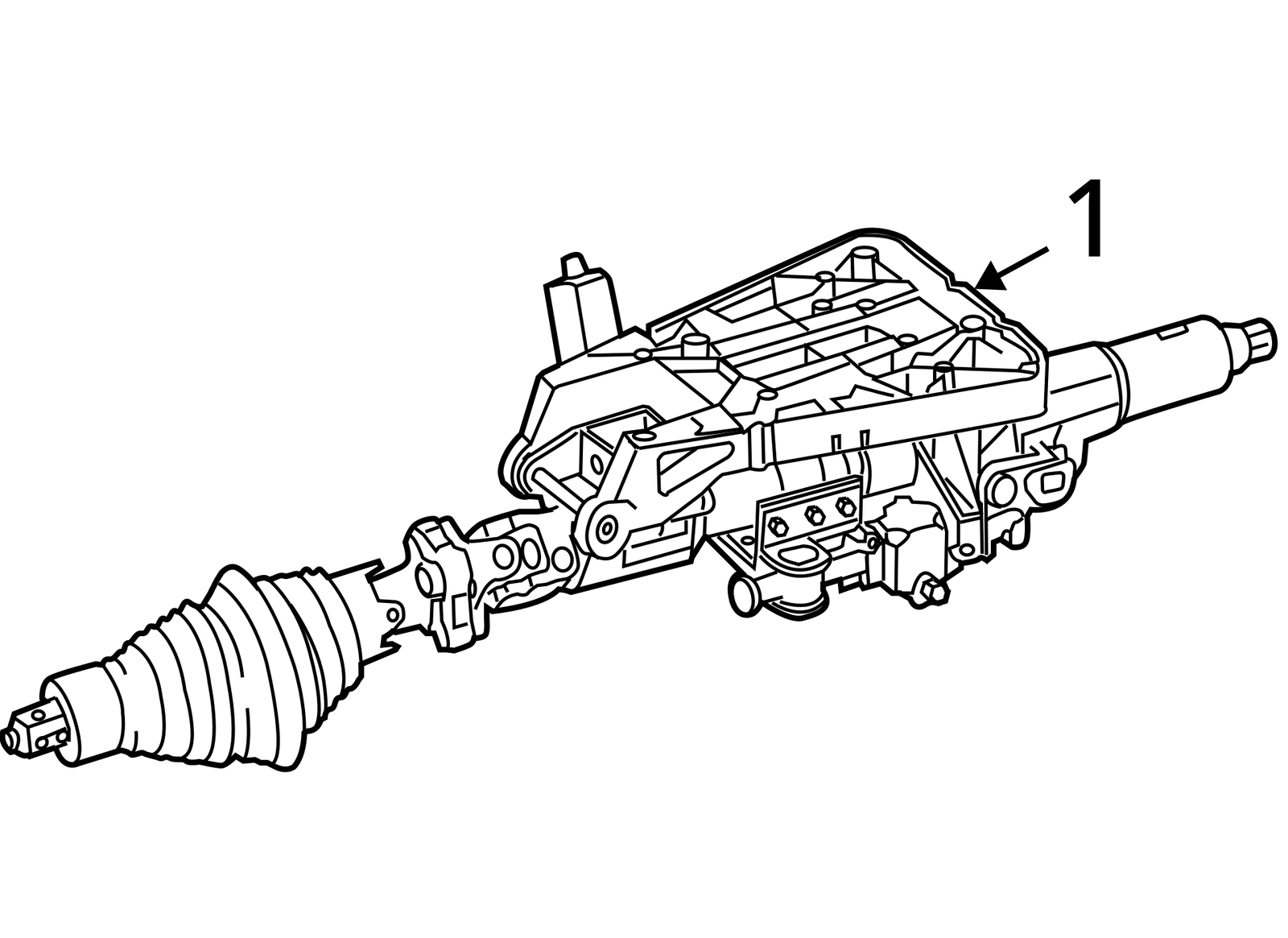 2012 - 2013 MERCEDES E350 C207 STEERING COLUMN COUPLER INTERMEDIATE SHAFT