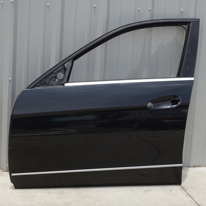 10-16 Mercedes W212 E350 E400 E550 Front Left Driver Side Door Shell Black OEM