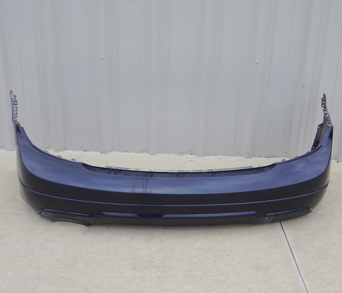 12-14 Mercedes W204 C250 Sport AMG Rear Bumper Cover Assembly BLUE OEM