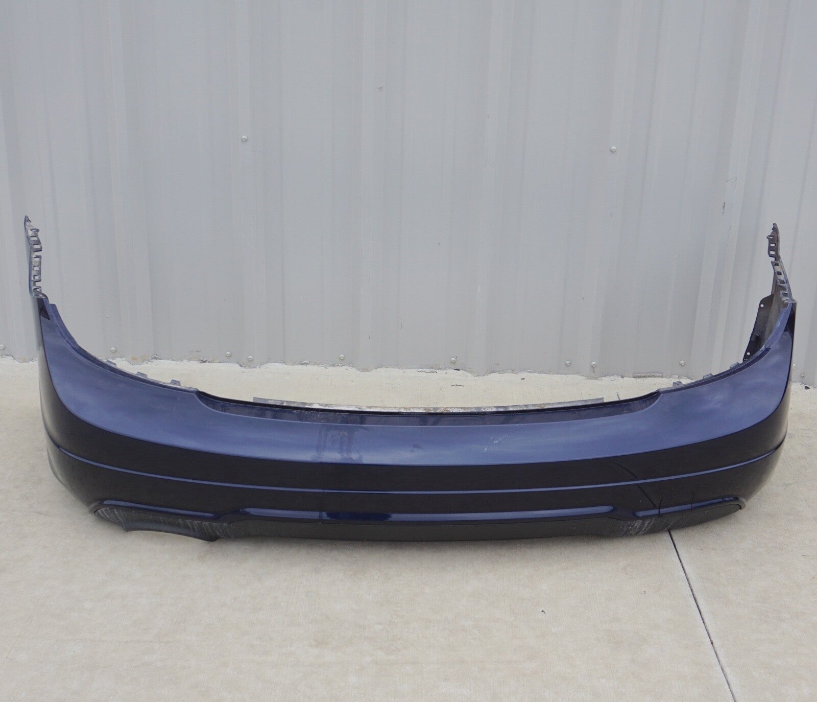 12-14 Mercedes W204 C250 Sport AMG Rear Bumper Cover Assembly BLUE OEM