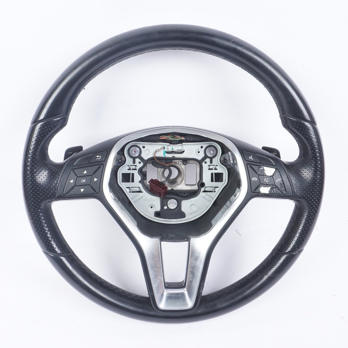 10-13 Mercedes W212 E400 E350 E550 3 Spoke Sport Steering  Wheel Black OEM