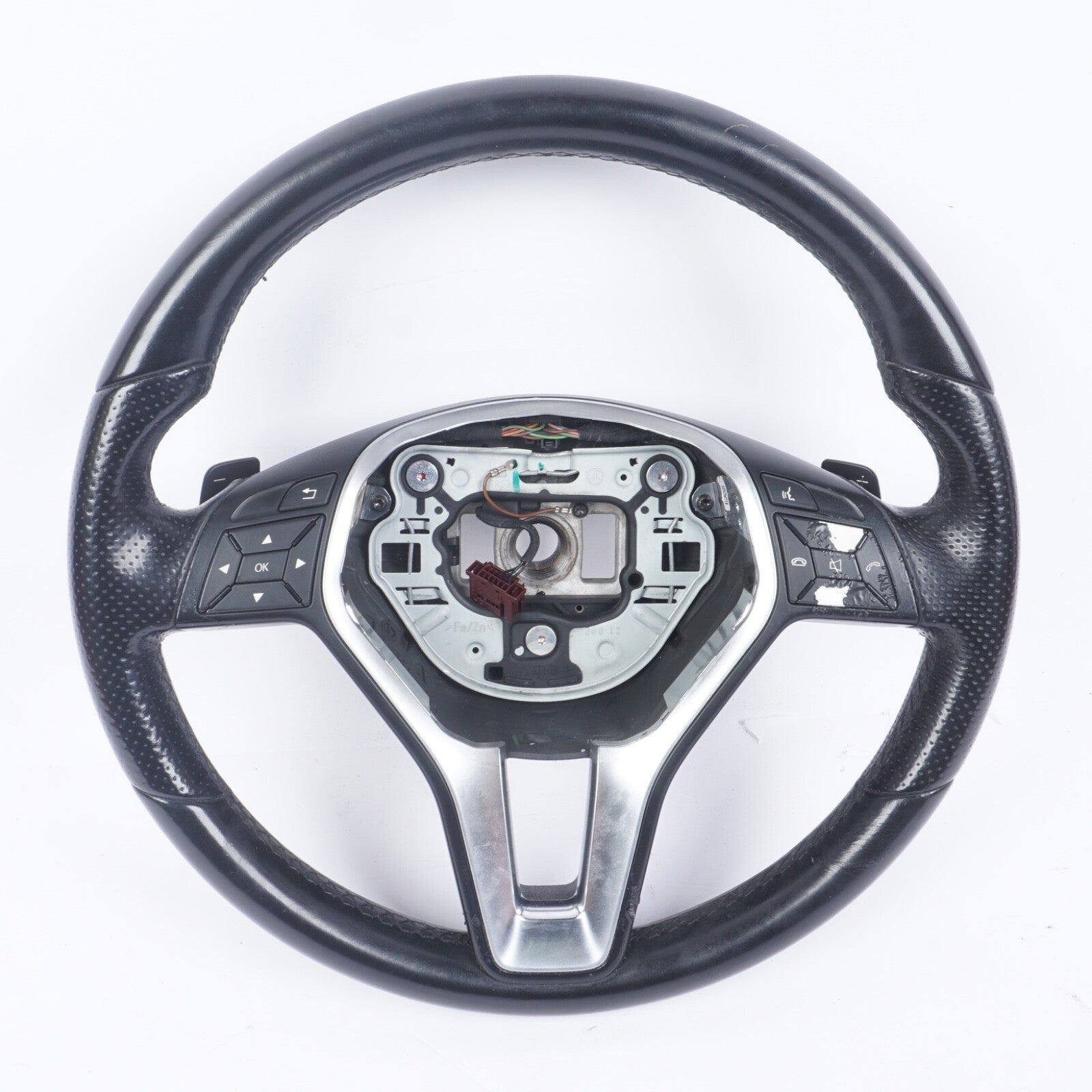 10-13 Mercedes W212 E400 E350 E550 3 Spoke Sport Steering  Wheel Black OEM