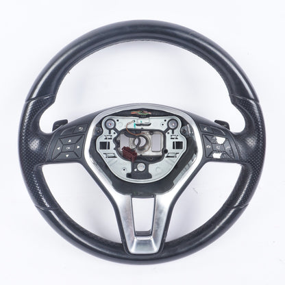 10-13 Mercedes W212 E400 E350 E550 3 Spoke Sport Steering  Wheel Black OEM