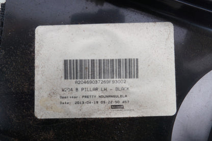 08-14 Mercedes C250 C300 C350 Left Driver Upper B Pillar Trim Panel Cover  OEM