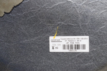 2015 - 2023 Jeep Renegade Front Right Floor Carpet Cover Liner Mat OEM