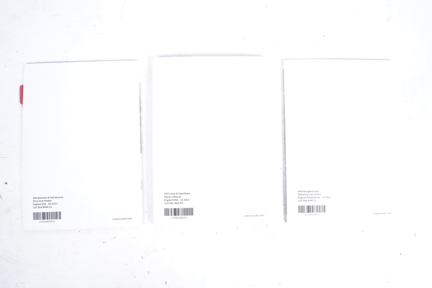 2012 OEM Audi A7 Owners Manual Maintenance Book Wallet SET