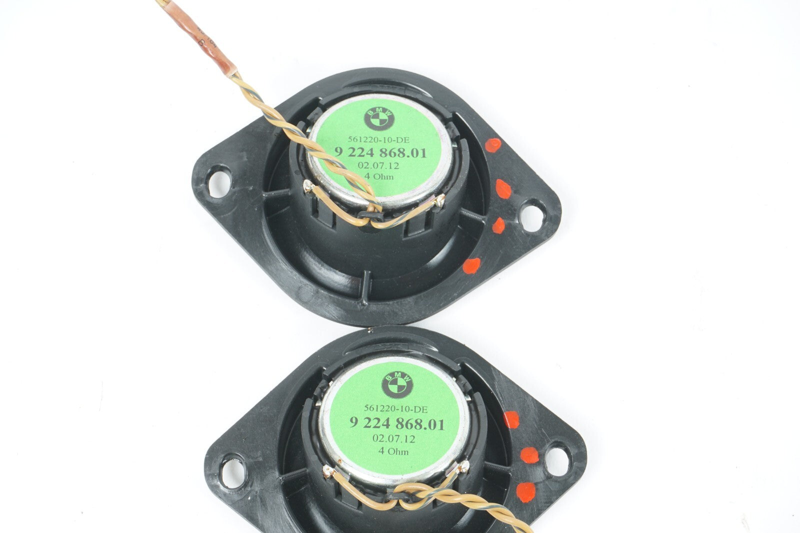 2012 - 2018 BMW 650i 640i TWEETER SPEAKER BANG & OLUFSEN SET OF 2 OEM