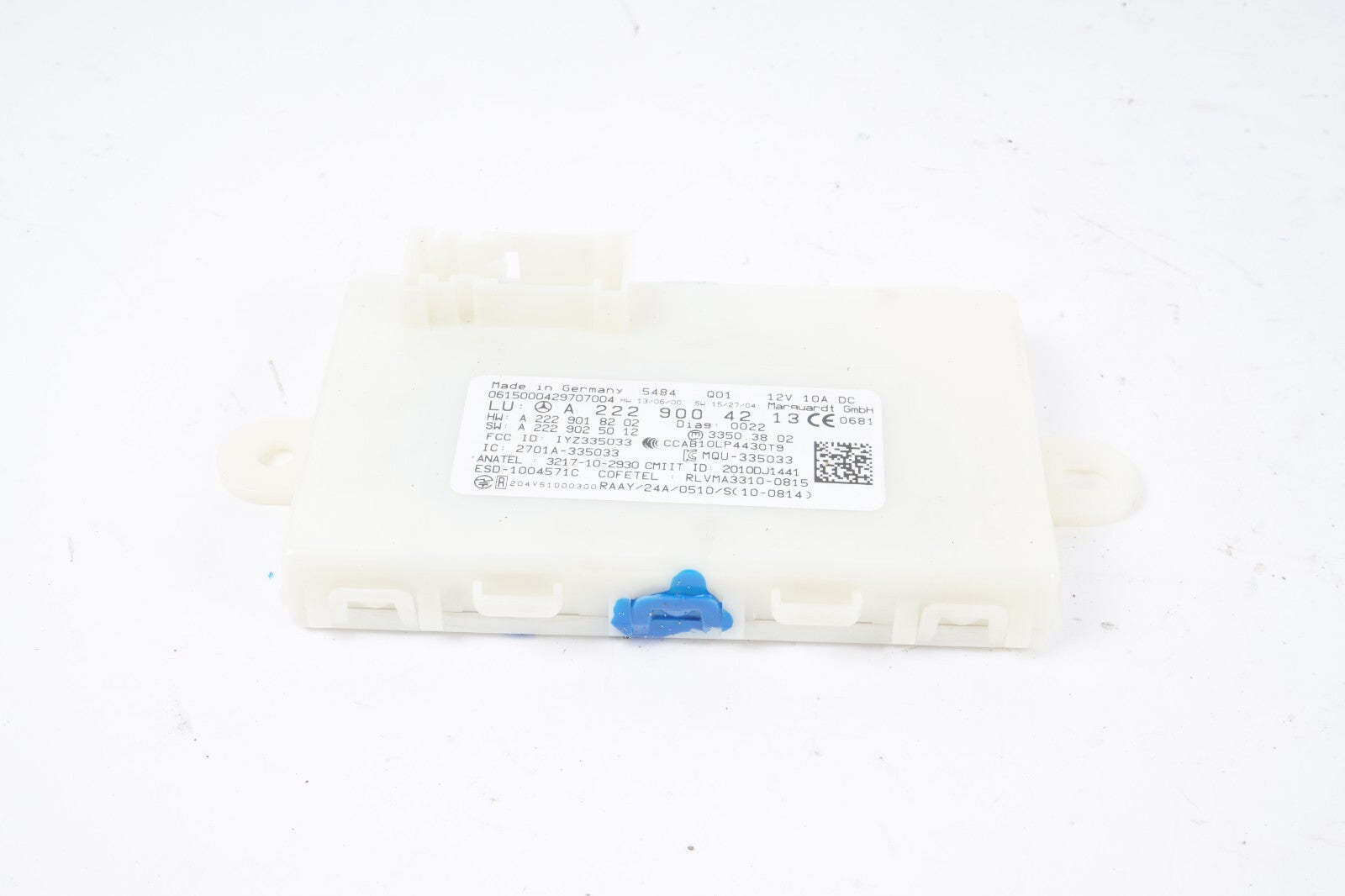 14-17 Mercedes W222 S550 S600 Keyless Go Entry Control Module  OEM