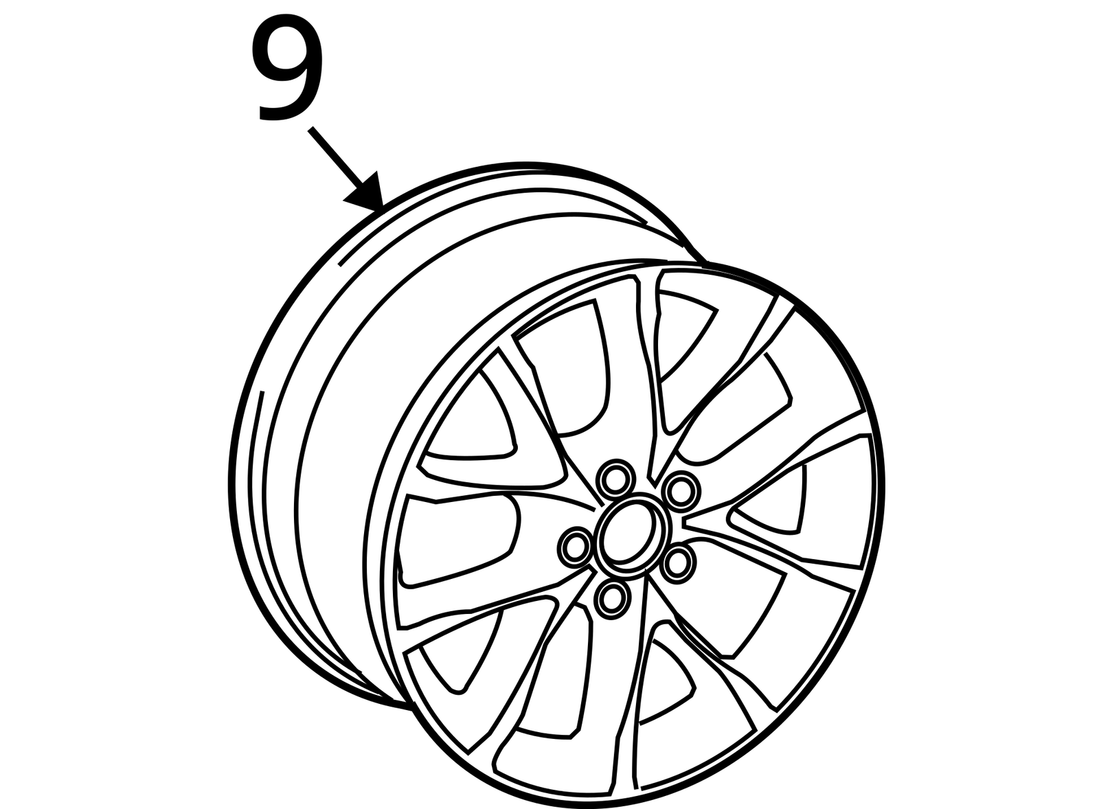 2007-2011 Audi A6 S6 Avant Quattro 18" Factory OEM Wheel Rim 4F0601025CD