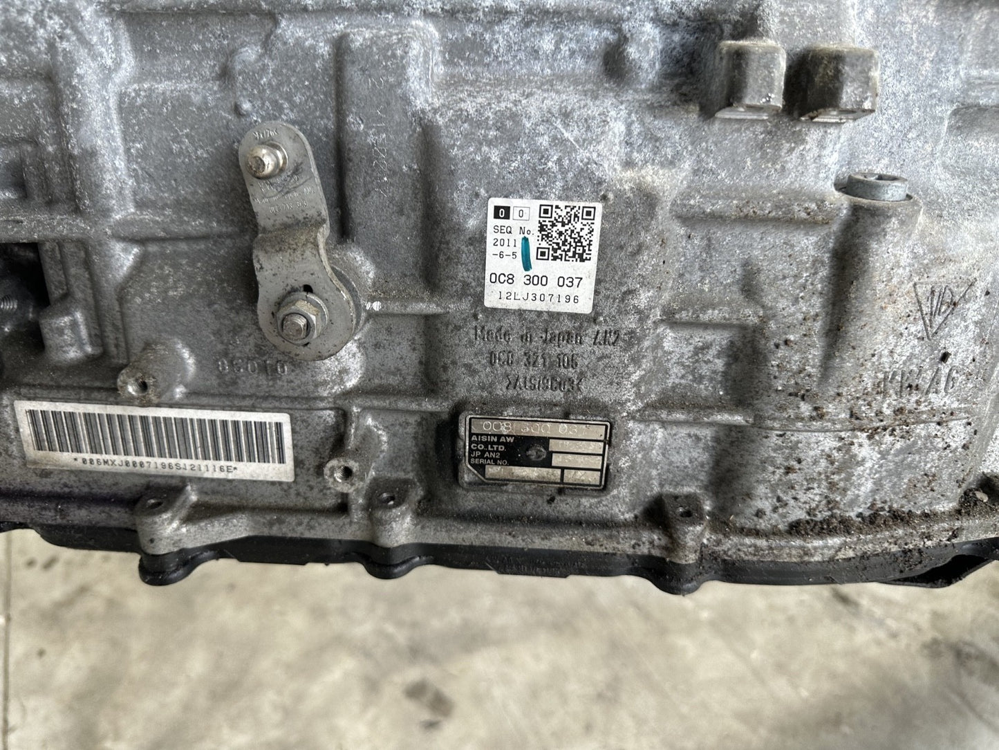 2014 PORSCHE CAYENNE OEM 4.8 8 SPEED AUTOMATIC AWD TRANSMISSION 0C8300037