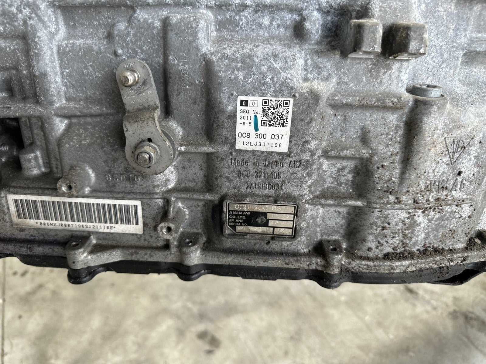 2014 PORSCHE CAYENNE OEM 4.8 8 SPEED AUTOMATIC AWD TRANSMISSION 0C8300037