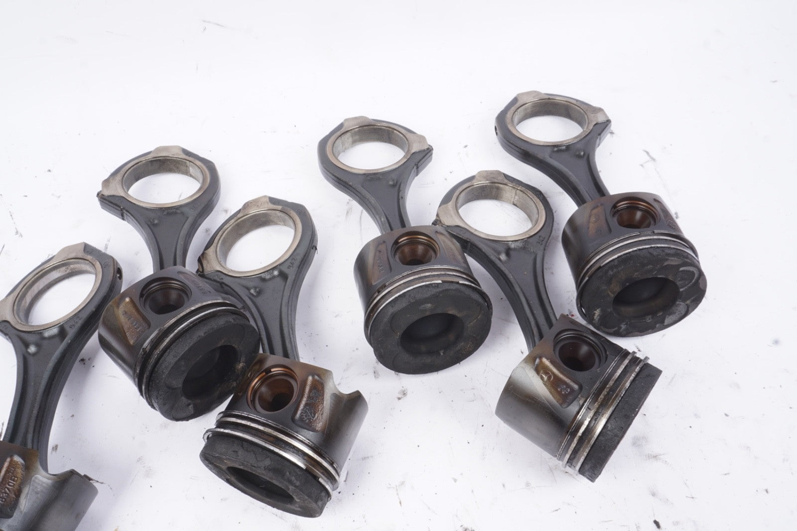09-13 MERCEDES E350 GL320 GL350 ML320 ML350 3.0L DIESEL ENGINE PISTON & ROD SET