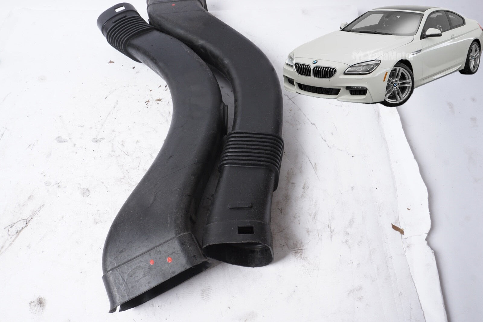11-13 BMW F10 550i 650i 4.4 N63 AIR INTAKE DUCT ASSEMBLY RIGHT LEFT OEM 072523