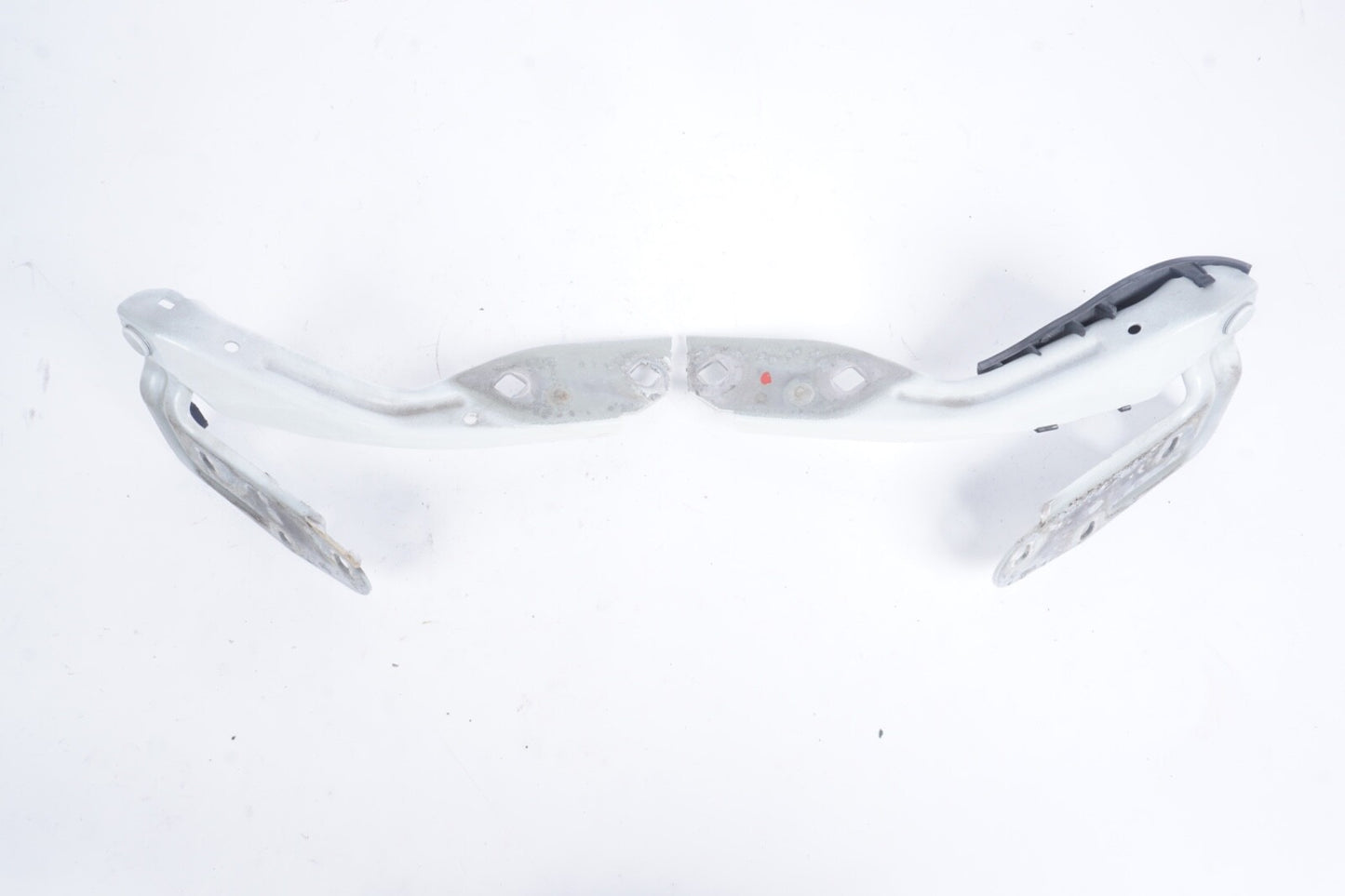 11-14 PORSCHE CAYENNE (958) FRONT LEFT & RIGHT HOOD HINGE SET OF 2 WHITE