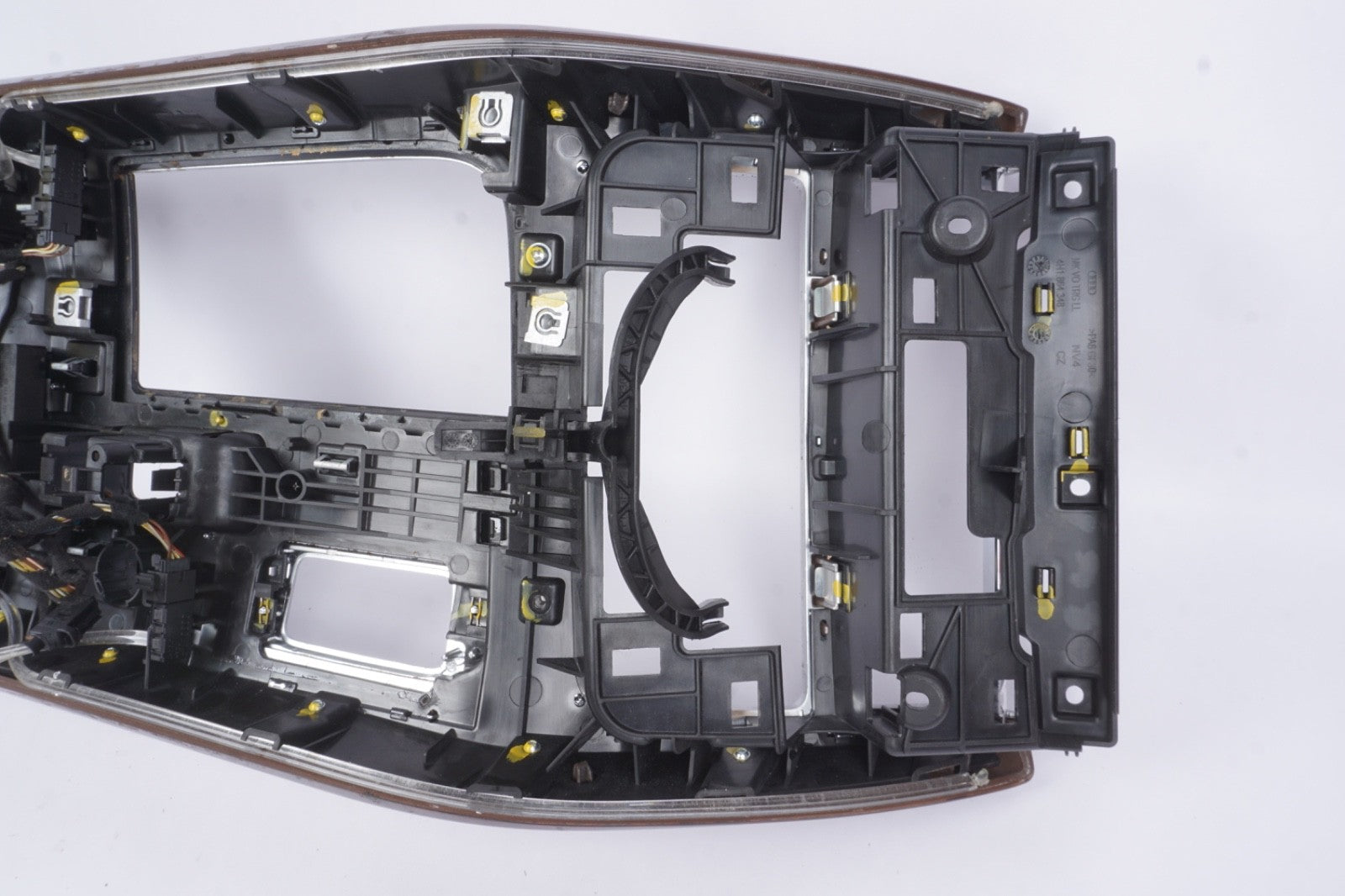 11-16 AUDI A8 S8 FRONT CENTER UPPER CONSOLE WOOD TRIM BEZEL OEM