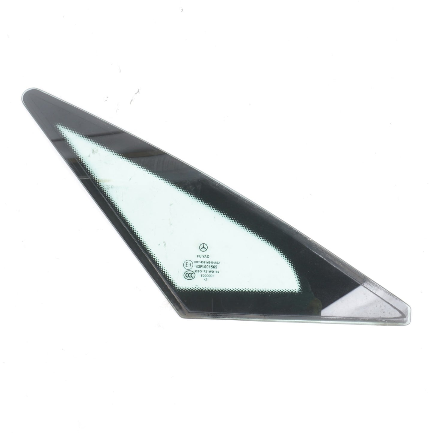 10-17 Mercedes E350 W207 Coupe Rear Left Driver Side Quarter Window Glass OEM