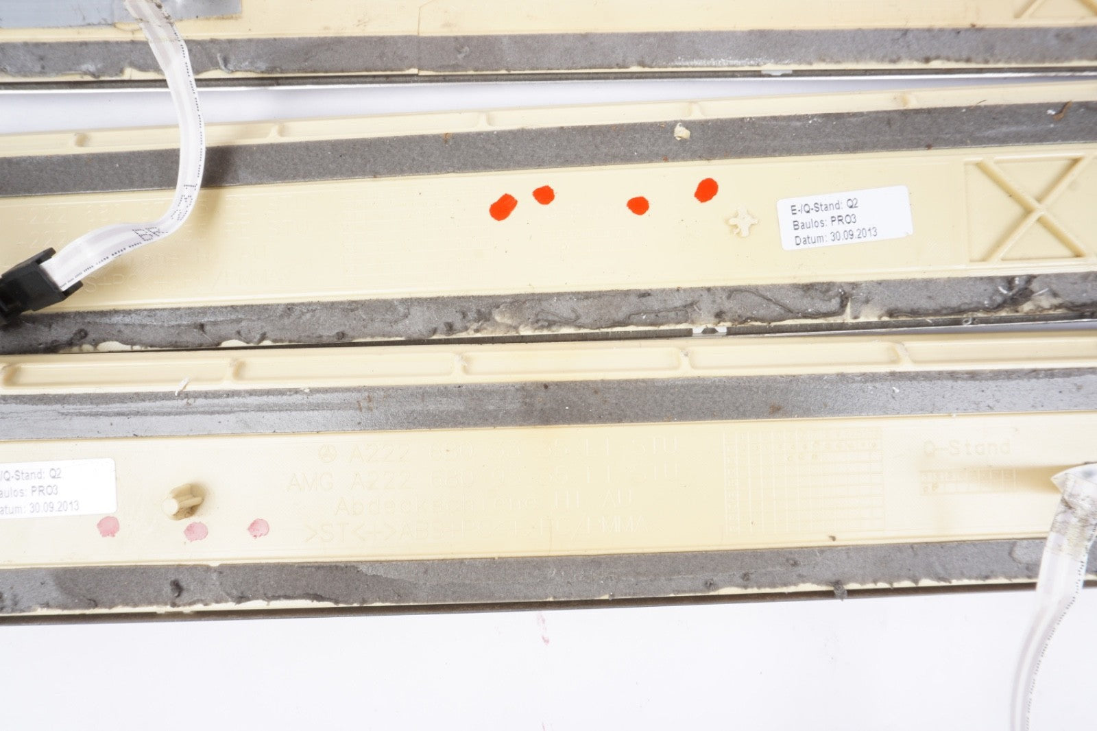 2014 - 20 Mercedes W222 S550 S600 Front & Rear Illuminated Door Step Sill Panel