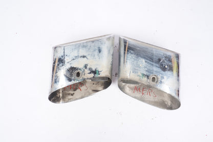 03-08 Mercedes R230 SL500 SL550 SL600 Exhaust Mufflers Muffler Tips Chrome OEM