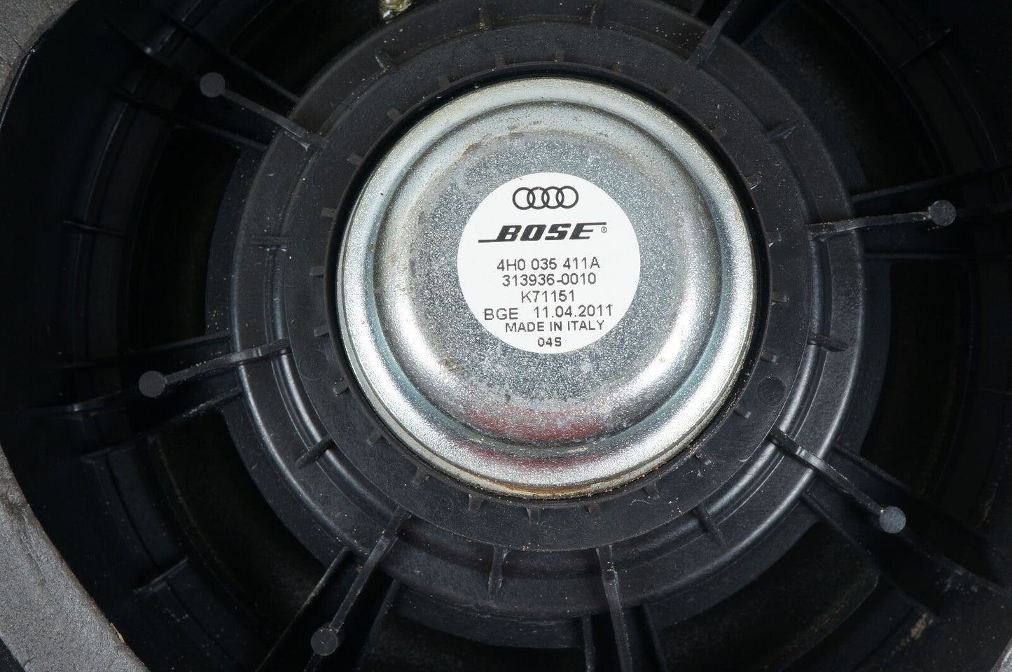2007 - 2018 AUDI A8 S8 - DOOR BOSE SPEAKER LEFT OR RIGHT 4H0035411A OEM