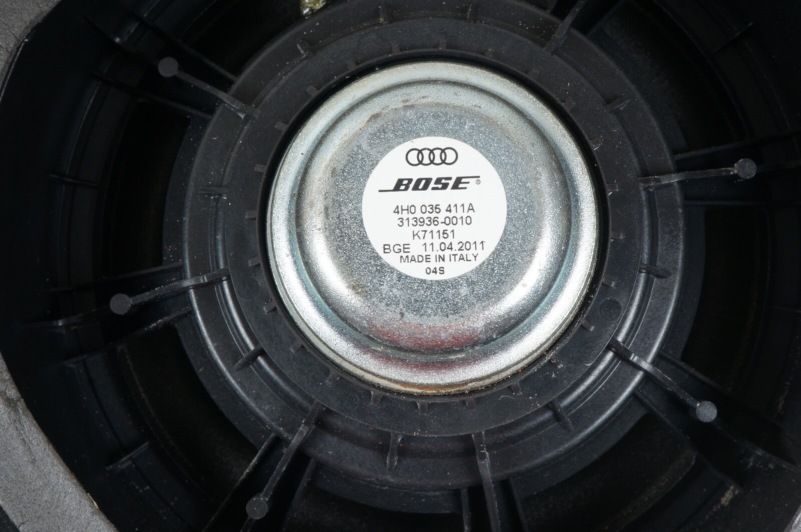 2007 - 2018 AUDI A8 S8 - DOOR BOSE SPEAKER LEFT OR RIGHT 4H0035411A OEM