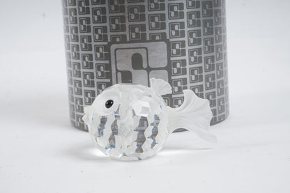 Vintage Swarovski Silver Crystal Blowfish (Art.7644NR041000) Figurine 