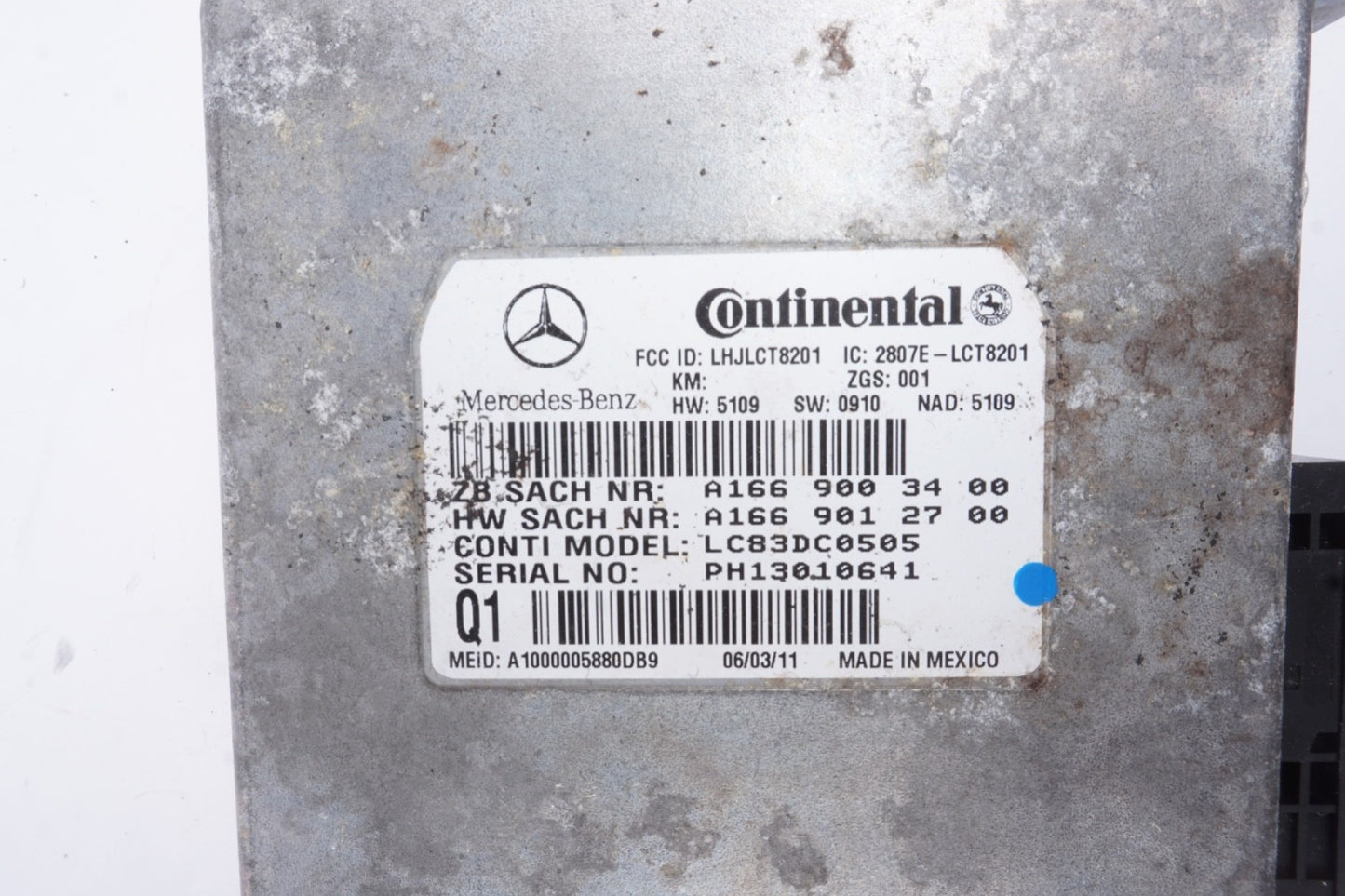 Mercedes W221 S400 S550 SLK350 GL450 CL63 Voice Communication Control Module OEM