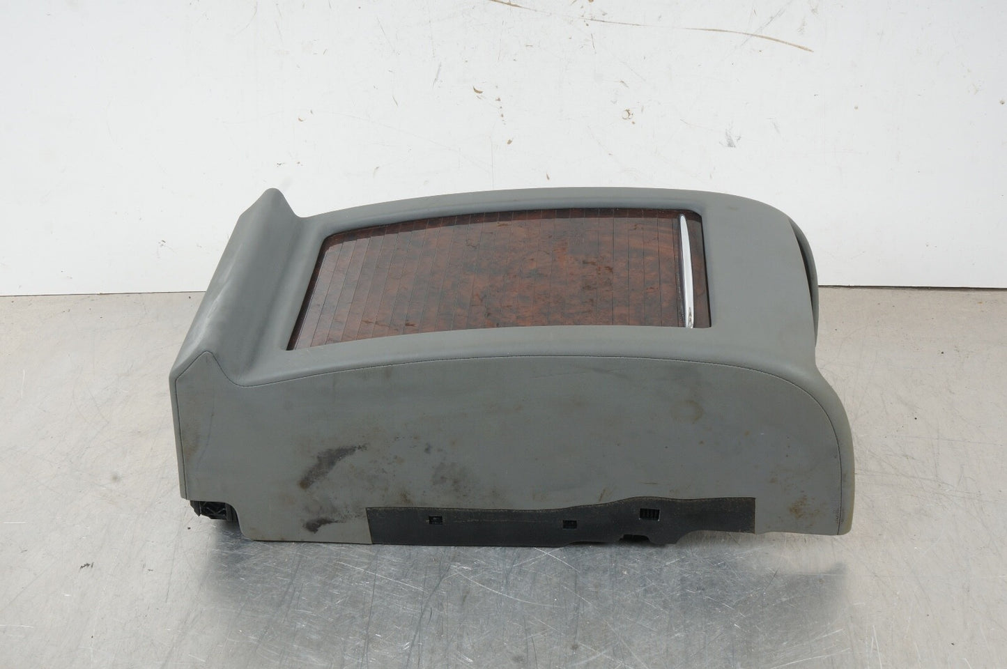 07-10 Mercedes W216 CL550 Center Console Rear Storage Compartment GRAY OEM