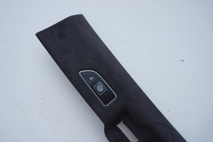 11-17 AUDI A8 A8L S8 REAR LEFT  D PILLAR UPPER QUARTER TRIM COVER ALCANTARA OEM