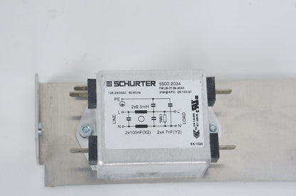 Schurter 5500.2034 55002034 Power Line Filter 125/250VAC 50/60Hz