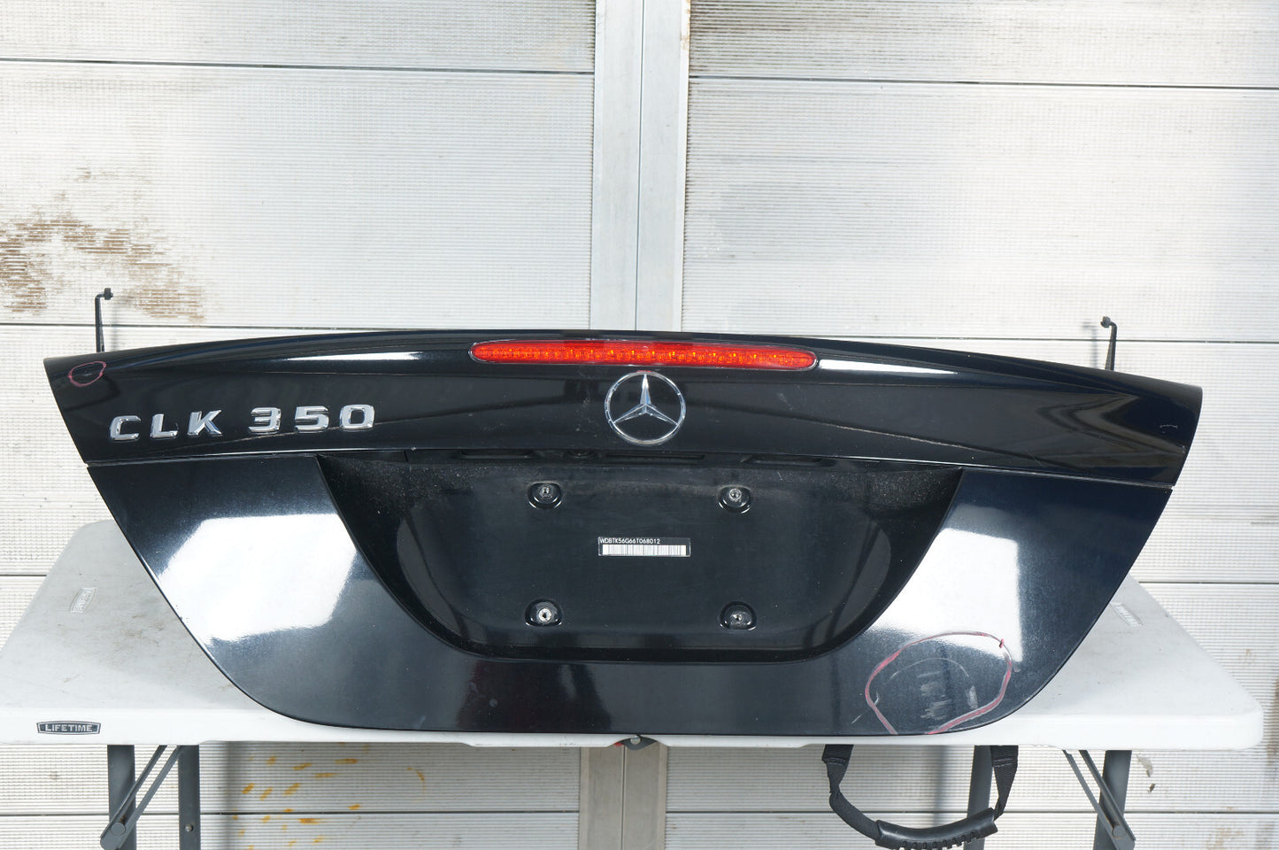 06-09 MERCEDES BENZ CLK350 COUPE REAR TRUNK LID TAILGATE SHELL COVER PANEL OEM