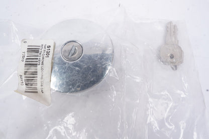 United Pacific S1301 Triple Chrome Vented Locking Gas Cap w/2 Keys