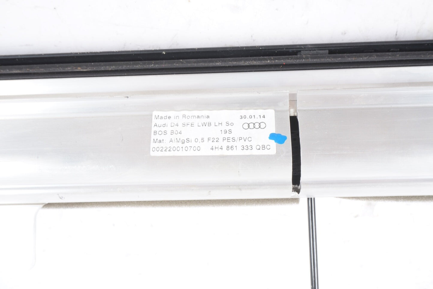 2011-2018 AUDI A8 LEFT REAR WINDOW SHADE COVER BLIND 4H4861333AQBC OEM
