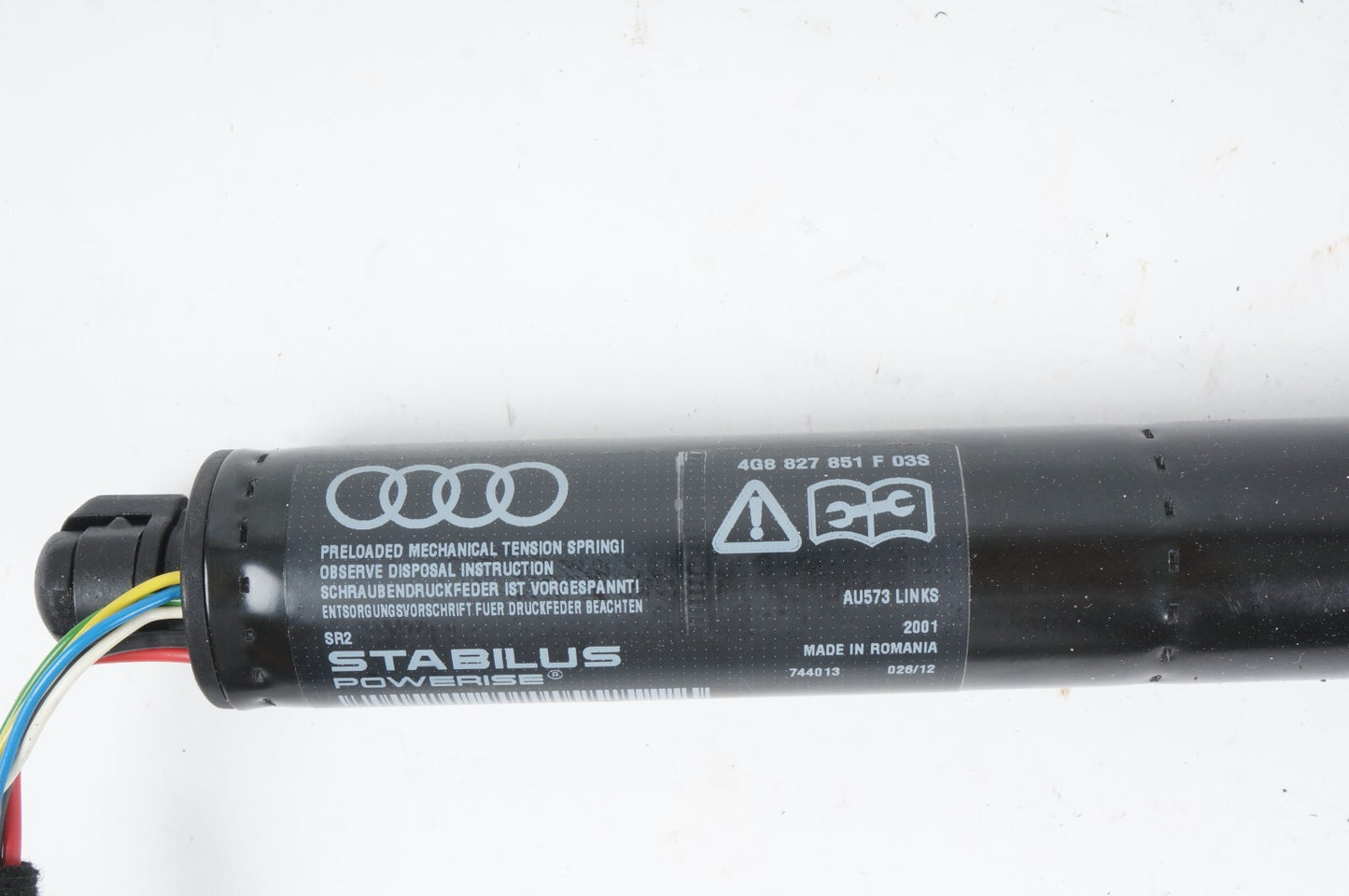 2012 - 2017 AUDI A7 S7 REAR LEFT LH DRIVER SIDE HATCH TRUNK SUPPORT STRUT OEM