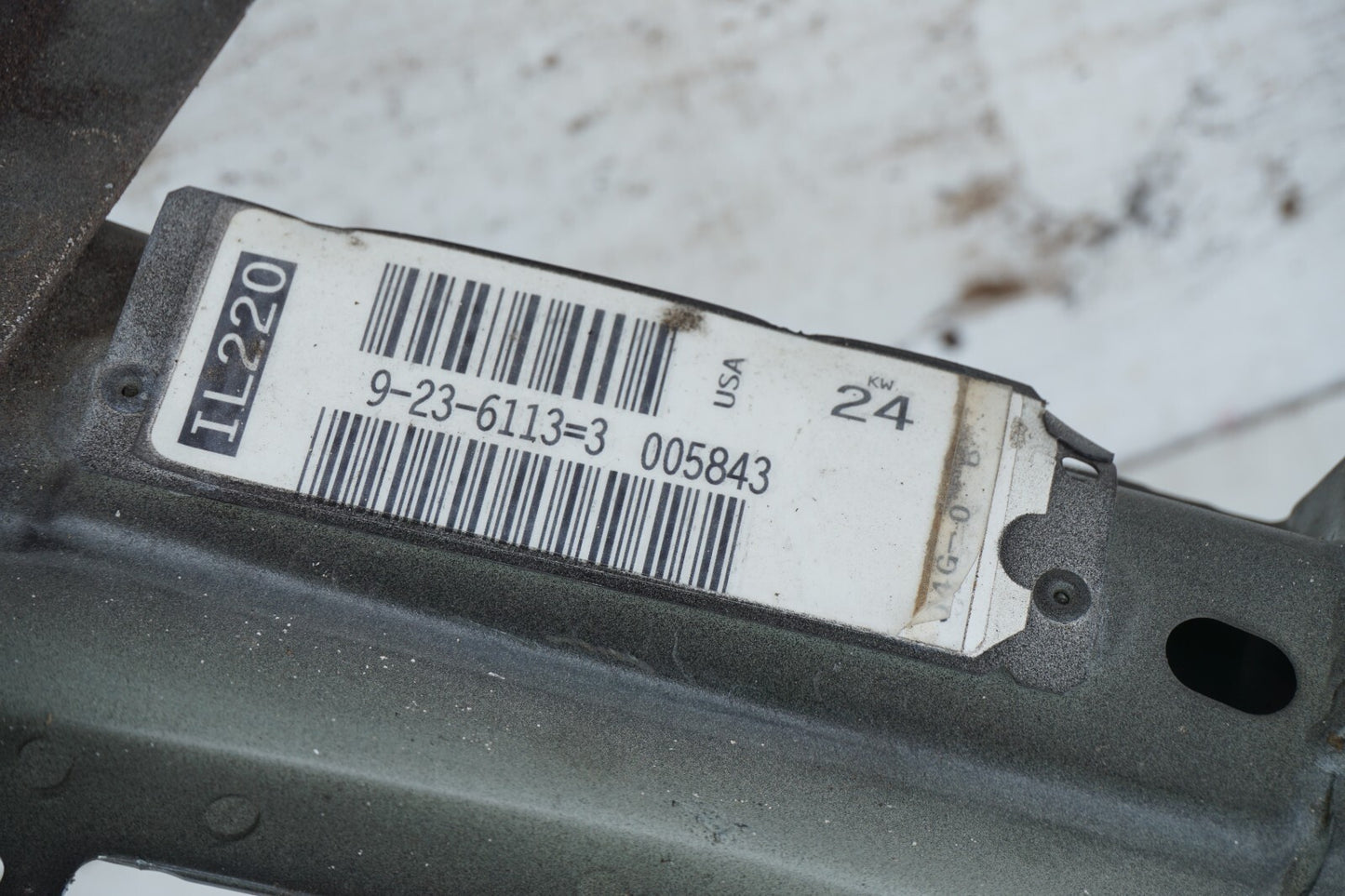 11-18 Porsche Cayenne 958 RIGHT PASENGE FRONT APRON FRAME RAIL BODY CLIP CUT OEM
