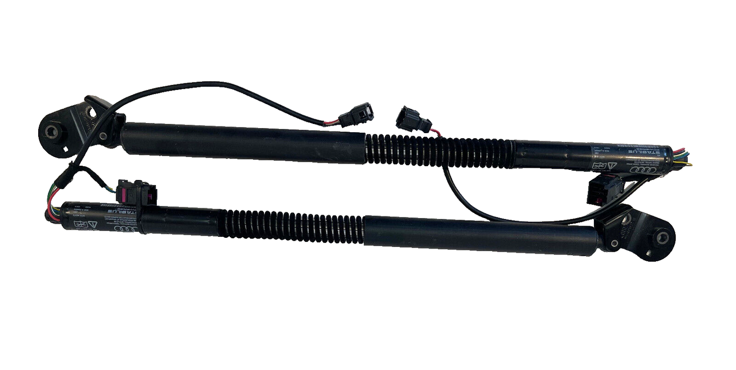 2013-2018 AUDI A7 S7 REAR TRUNK LIFTGATE HINGE SHOCK SPRING SUPPORT SET OF 2 OEM