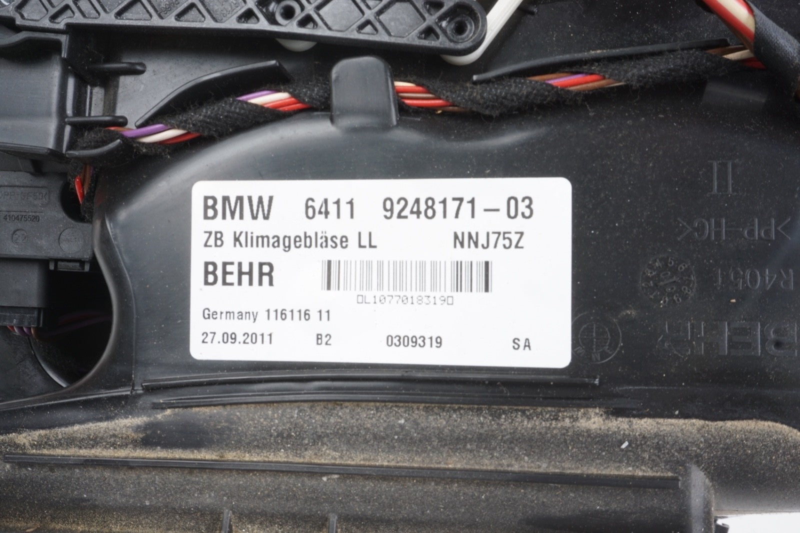 2011 - 2019 BMW 5 6 7 Series A/C Rear Left Heater Blower Motor Fan OEM
