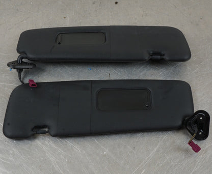 07-13 OEM BMW E88 E93 128 328 335 M3 Convertible Sun Visor Black Pair SET