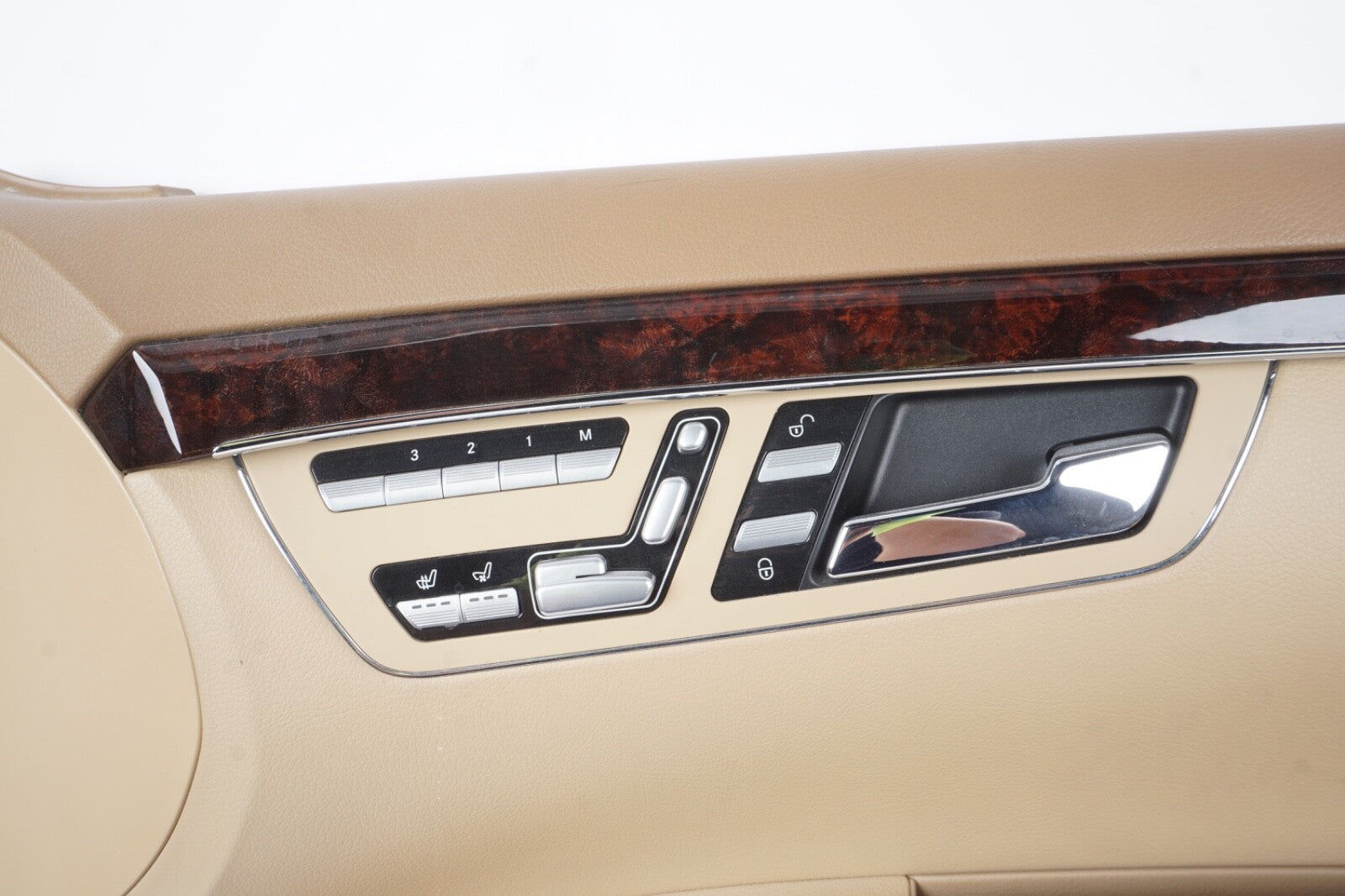 10-13 Mercedes W221 S550 S400 Front Right Side Interior Door Panel Beige OEM