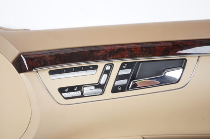 10-13 Mercedes W221 S550 S400 Front Right Side Interior Door Panel Beige OEM