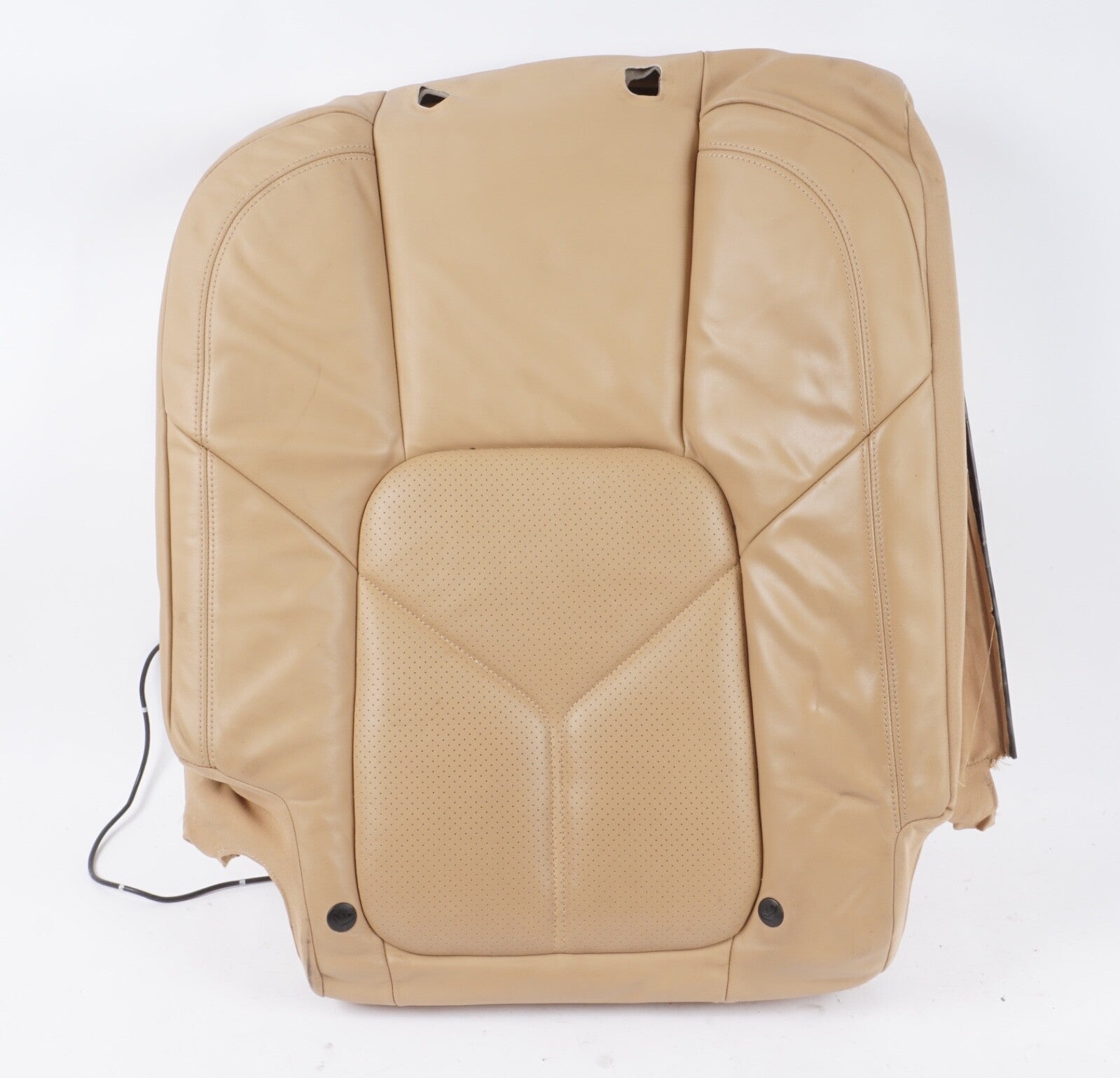 2011-2013 PORSCHE CAYENNE 958 REAR SEAT RIGHT SIDE UPPER LEATHER CUSHION BEIGE