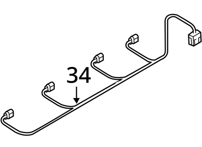 2011 - 2014 AUDI A8 REAR PARK ASSIST SESNSORS W/ WIRE HARNESS OEM