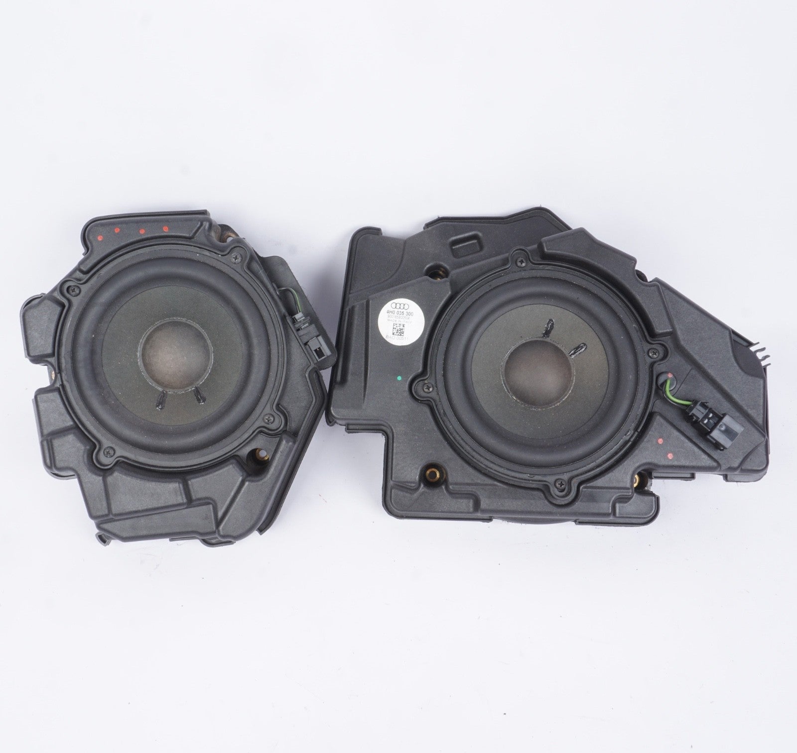 11-18 Audi A8 Front And Rear Right Door Lower Bass Loudspeaker Set of 2