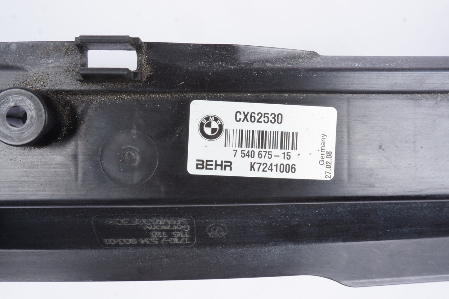 2006 - 2010  BMW 650i E63 E64 Front Cooling Radiator Support Frame 7540675 OEM