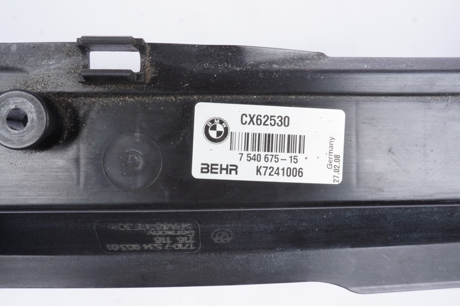 2006 - 2010  BMW 650i E63 E64 Front Cooling Radiator Support Frame 7540675 OEM
