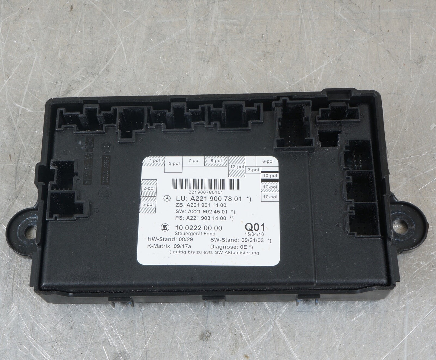 07-13 Mercedes W221 S550 S400 Rear Right or Left Side Door Control Module OEM