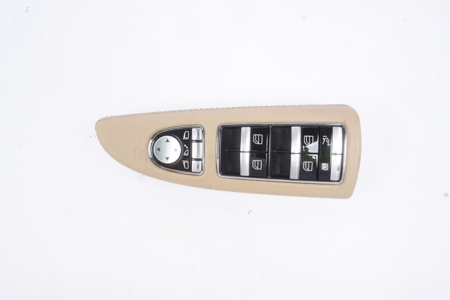 09-13 Mercedes W221 S400 S550 Front Left Side Window Control Switch Beige OEM