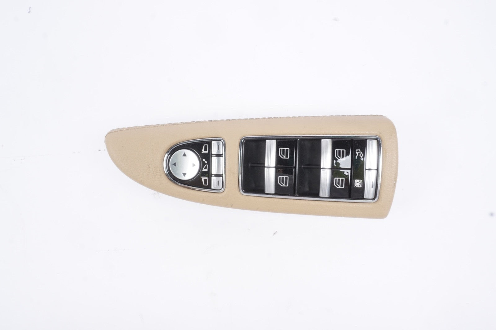 09-13 Mercedes W221 S400 S550 Front Left Side Window Control Switch Beige OEM