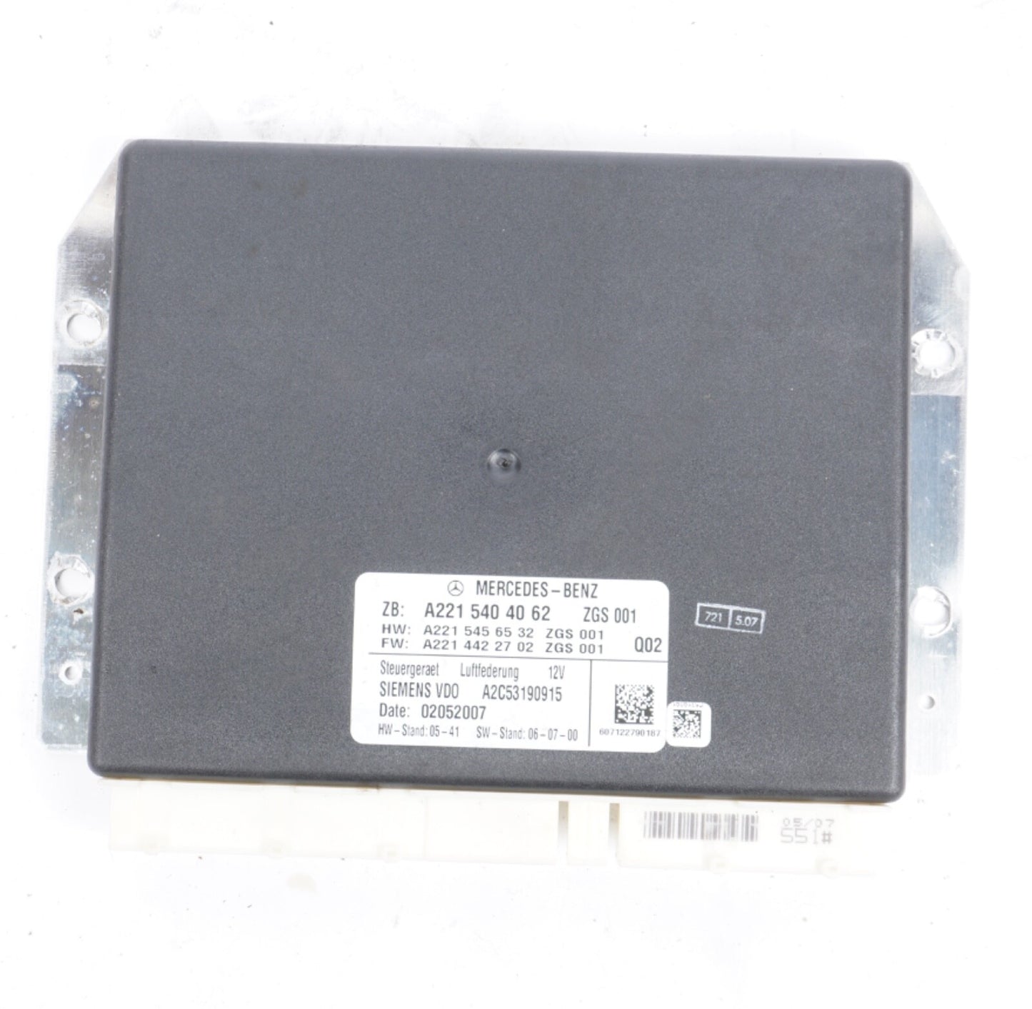 07-14 Mercedes W216 CL550 S550 S350 Airmatic Air Suspension Control Module OEM